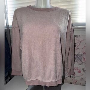 Intimately Free People Rose Water Lounge Oversized Sweatshirt